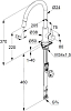 Тумба с раковиной 80 см Am.Pm Like M80-FHX0802-WC0802, белый глянец