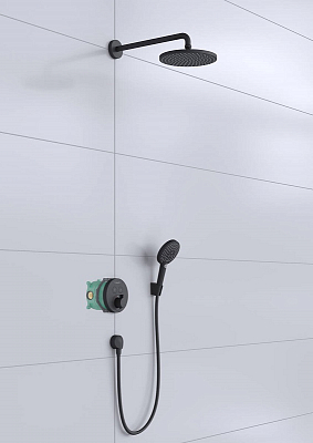 Душевая система Hansgrohe Raindance S 240 1jet 27959670, чёрный матовый