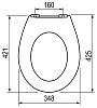 Крышка-сиденье Roca Victoria ZRU8013920 с микролифтом петли хром