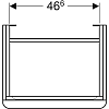 Тумба для комплекта 54 см Geberit Smyle Square 500.366.JK.1 тёмно-серый