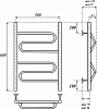 Полотенцесушитель водяной Point PN01156 П2 500x600, хром