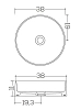 Раковина накладная Galassia SmartB SmartB 7405 белый