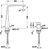 Смеситель для раковины Duravit D.1 D11130009046, чёрный