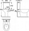 Бачок Grohe Bau Ceramic 39436000 с нижним подводом воды