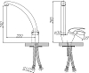 Смеситель Paulmark Holstein Ho212012-302 для кухонной мойки песочный