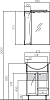 Тумба под раковину Aquaton Джимми 50 1A068201DJ010, белый