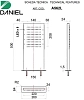 Душ верхний Daniel A562L серый