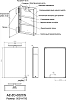 Зеркало-шкаф Azario 50 AZ-ZC-022CS с подсветкой, черный