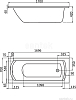 Акриловая ванна Santek Monaco 170x70 1WH111979