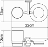 Стакан с мыльницей Oder Wasserkraft K-3026