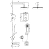 Душевая система Lemark Unit LM4522C хром