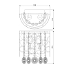 Настенный светильник Eurosvet Lianna 10114/2 хром/прозрачный хрусталь Strotskis