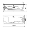 Акриловая ванна Jacuzzi 9F43-785A Dx белый