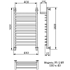 Полотенцесушитель водяной Ника Trapezium ЛТ Г2 ВП 100/40 хром