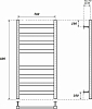 Полотенцесушитель электрический Point PN83158E П8 500x800 левый/правый, хром