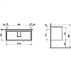 Тумба под раковину Laufen Base 4.0245.2.110.261.1 101 белый глянцевый