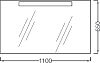 Зеркало 110х65 Jacob Delafon Presquile EB1110-NF 110 см