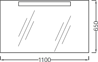 Зеркало 110х65 Jacob Delafon Presquile EB1110-NF 110 см