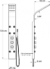Душевая гидромассажная панель GPD DSP06