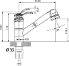 Смеситель Edelform Chantal CH18081B для кухонной мойки