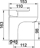 Смеситель для раковины Accoona A9008, хром