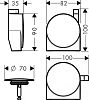 Внешняя часть излива Hansgrohe Exafill S 58117340 черный