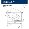 Акриловая ванна Excellent Aquarella 150х100 WAEX.ARP15.SOFT.CR хром, белый