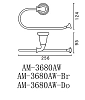Полотенцедержатель Art&Max Bianchi AM-3680AW хром