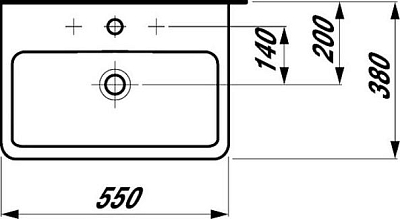 Раковина Laufen Pro A 8.1895.8.000.104.1