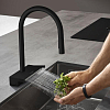 Смеситель для кухни Hansgrohe Aquno Select M81 73837670, матовый чёрный