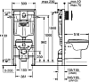 Комплект Grohe Solido 39191000 подвесной унитаз + инсталляция + кнопка