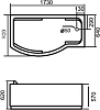 Акриловая ванна Gemy 173х82 G9010 B R