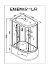 Душевая кабина Deto Em EM4511LGM