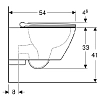 Инсталляция Geberit с безободковым унитазом Geberit Smyle Square 500.685.01.1 Rimfree, сиденье микролифт, комплект