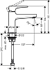 Кран холодной воды для раковины Hansgrohe Metropol 32501000, хром