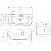 Акриловая ванна Abber 170х78 AB9494-1.7 белый