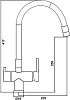 Смеситель для кухни с гибким изливом Gappo G4398-36