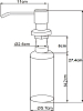 Дозатор для кухонной мойки Domaci Равенна 401 сатин