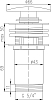 Донный клапан для раковины Rav Slezak MD0484 с регулируемой высотой
