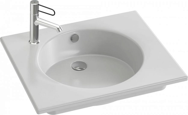 Раковина 61 см Jacob Delafon Odeon Rive Gauche EXBA112-00, белый