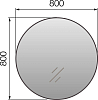 Зеркало 1MarKa Aurora 80 У85578 с подсветкой