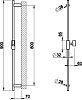 Штанга для душа Gessi Anello 63485#031, хром