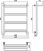 Полотенцесушитель водяной Стилье Версия-Н1 80x60