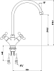 Смеситель Timo Flagman 0223FN chrome для кухонной мойки