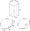 Душевой уголок 100х80 см Iddis Zodiac ZOD6CR8i23, стекло прозрачное