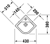 Раковина Duravit Starck 3 752440000 белый