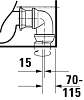 Унитаз напольный Duravit D-Neo, белый, 2002090000