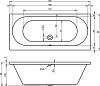Акриловая ванна Riho Carolina 180х80 B056001005