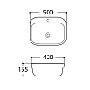 Раковина Aquatek Амадео 50 AQ5042-00 белый