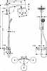 Душевая стойка Hansgrohe Croma 220 Showerpipe 27185000, хром